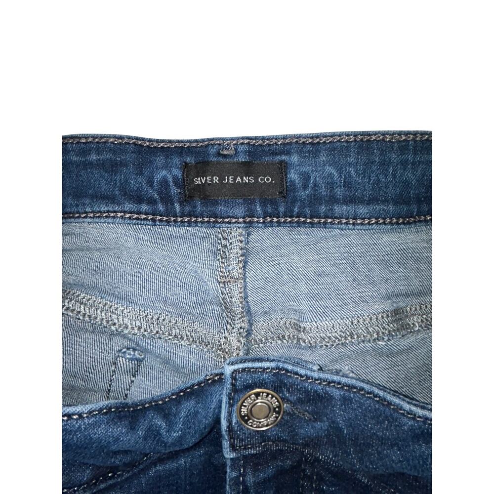Silver Jeans Co Women’s 18W/L35 Upcycled Patchwork Flare Jeans Boho Y2K OOAK - Picture 6 of 16